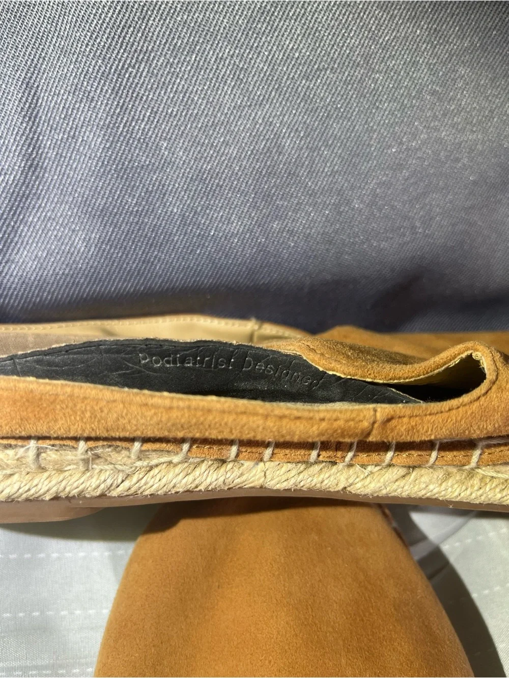 Vionic Women's Suede Espadrilles in Tan Brown
